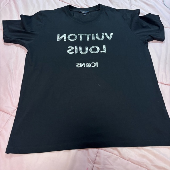 Louis Vuitton Black Logo Crewneck T-Shirt 3XL